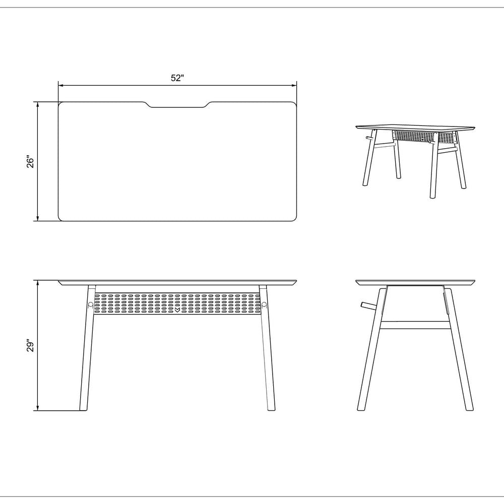 Wooden Work Desk, Wood Office Table, Minimalist Desk, Anthracite or Cream Table for Desk, Wooden Computer Desk, Personalized Gift