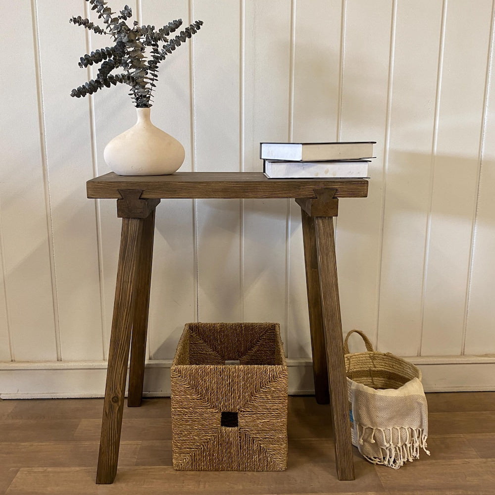Console/sofa/Entrway table Rustic custom reclaimed Wood/Wooden/Solid/Live edge/slab luxury end/side/foyer/entry/kitchen/coffee/sehpa/ table