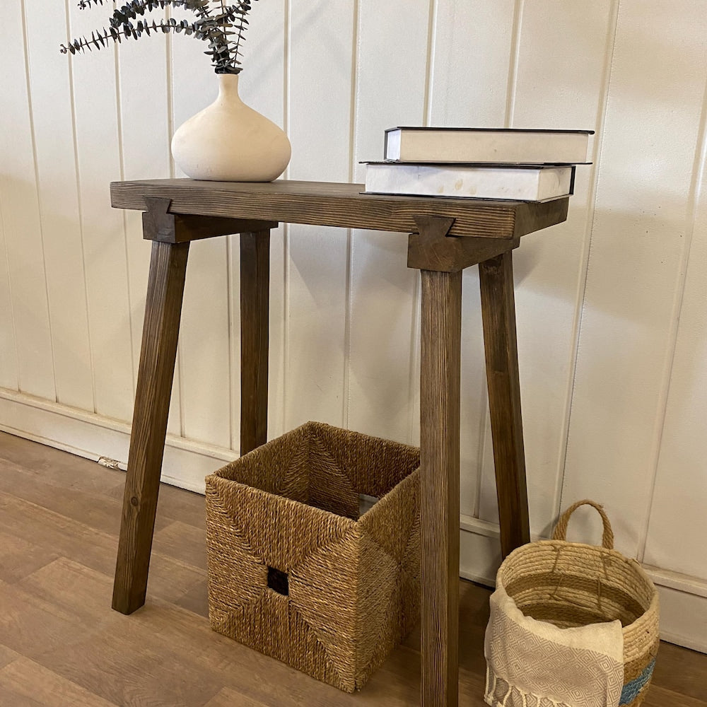 Console/sofa/Entrway table Rustic custom reclaimed Wood/Wooden/Solid/Live edge/slab luxury end/side/foyer/entry/kitchen/coffee/sehpa/ table