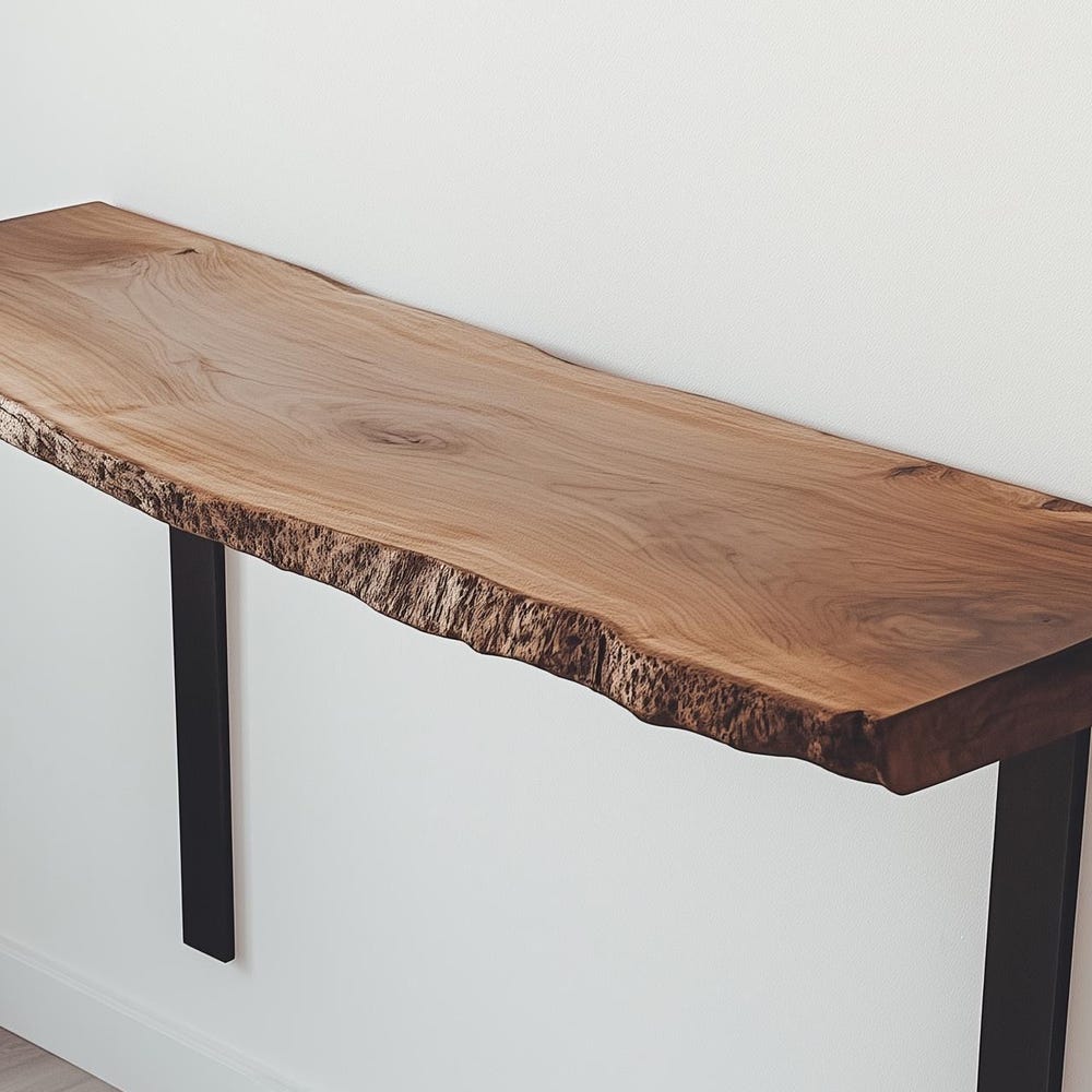 Walnut Wood Shelf, Live Edge Shelf, Wall Mount Wood Shelf, , Wooden Shelf, Wall Shelf, Rustic Book Shelf