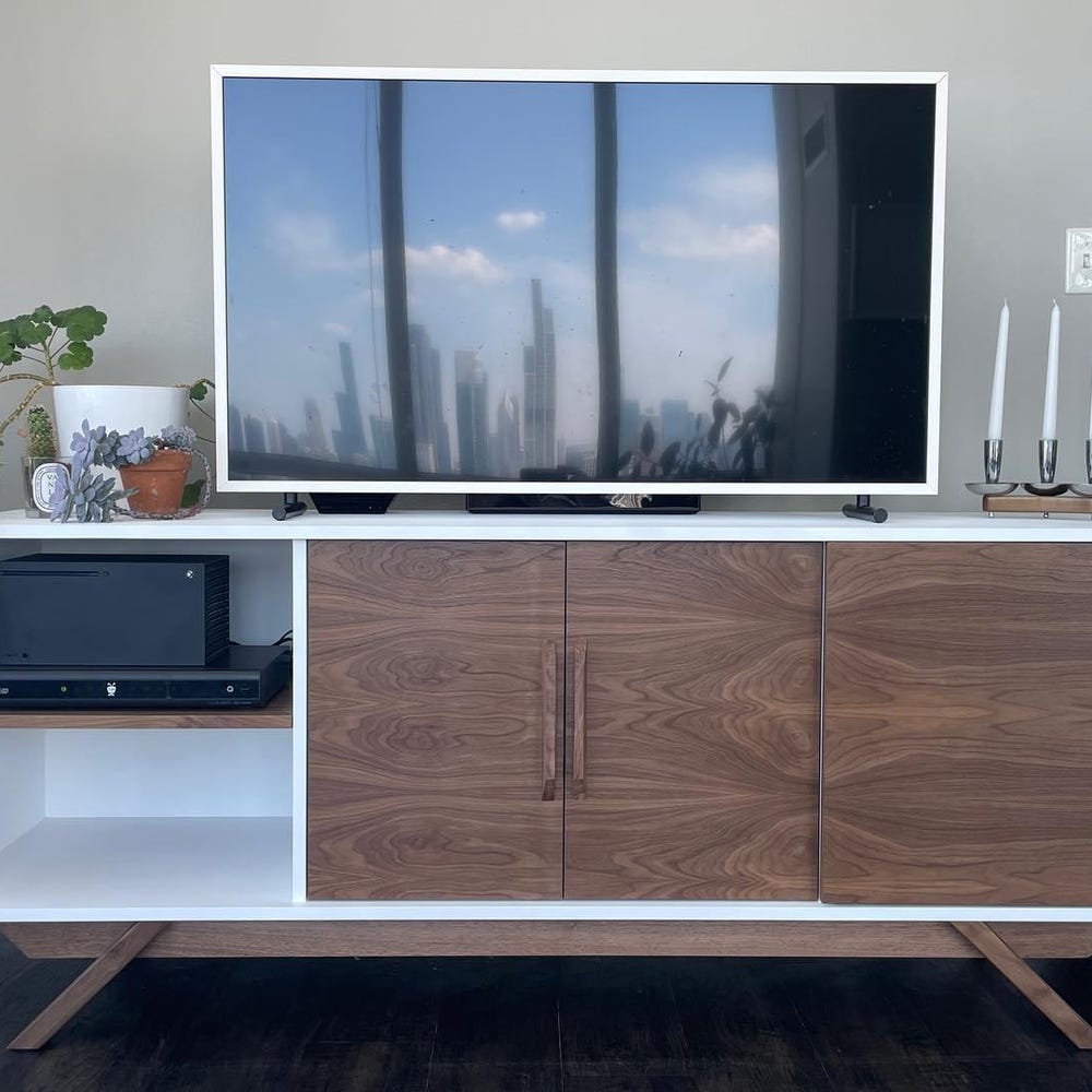72" Bespoke Media Console - 4 Doors, No Drawers - Customize to Your Unique Style