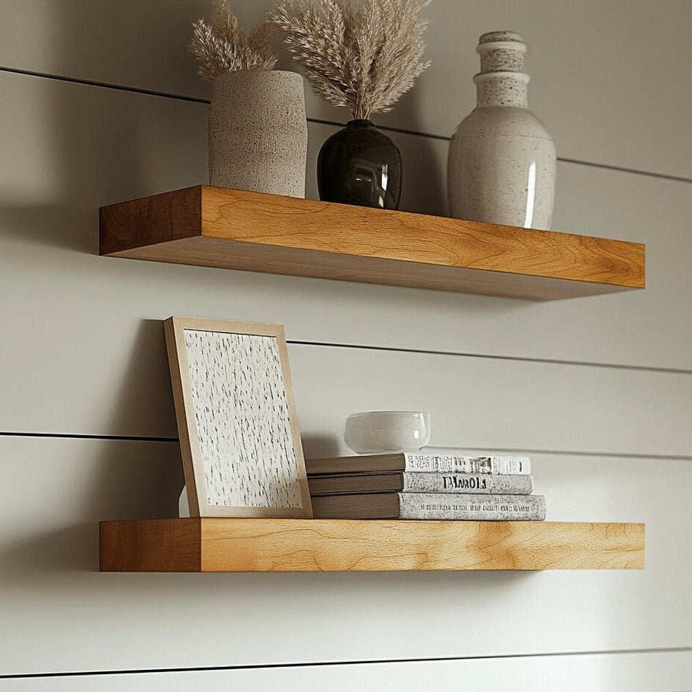 Cherry Shelf, Cherry Wood Shelf, Cherry Wood Floating Shelf, Cherry Wall Shelf, Cherry Wood Wall Shelf