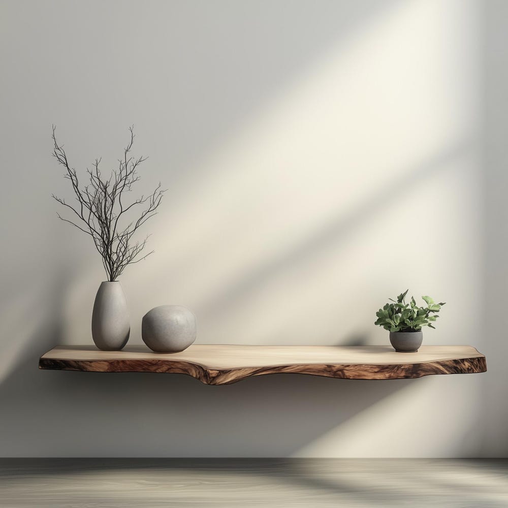 Live Edge Floating Shelf, Wall Mount Shelf, Walnut Shelf, Wooden Shelf, Floating Shelf