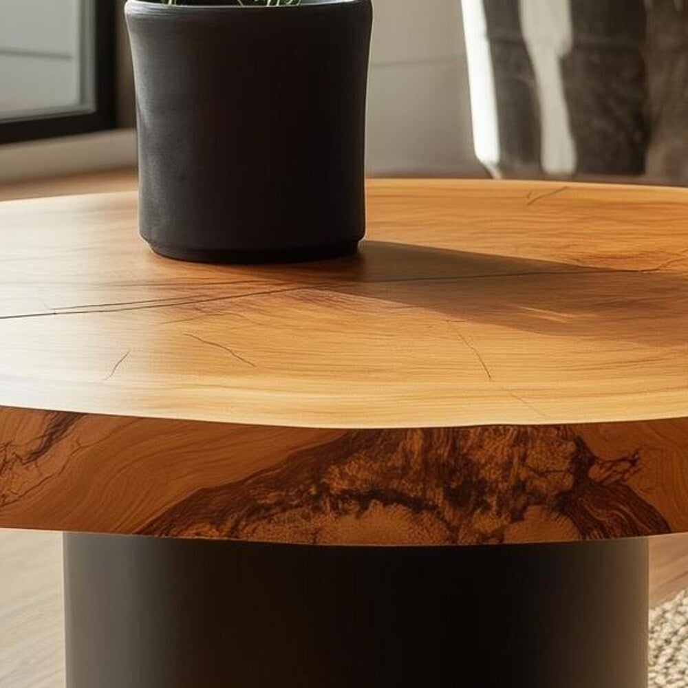 Round Live Edge Coffee Table, Rustic Coffee Table, Cypress Live Edge Coffee Table, Wood Coffee Table, Round Coffee Table