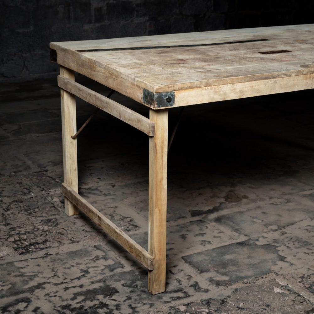 Vintage Reclaimed wooden Dining table | Kitchen and dining | Antique finish folding table | Handmade | Farmhouse Dining Table | Rustic table