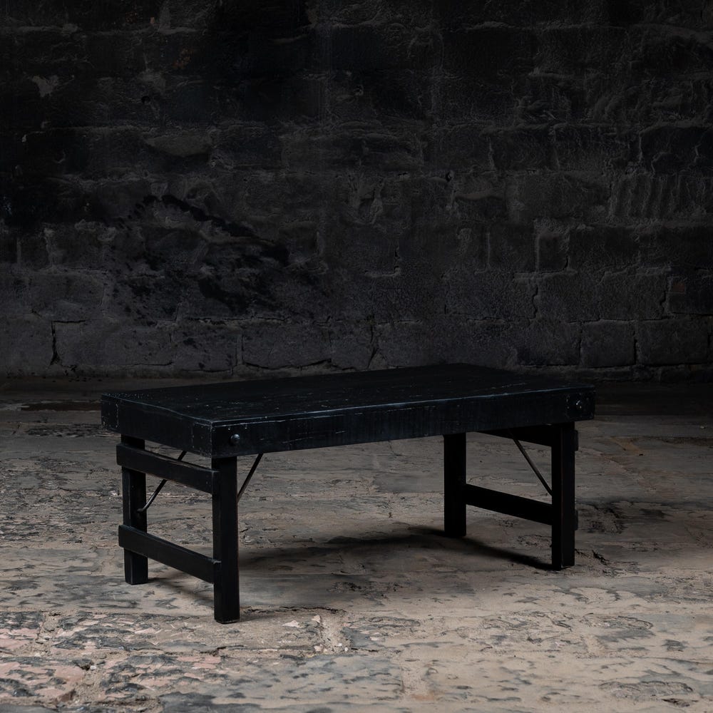 Vintage Reclaimed wood Coffee table | Living room coffee table | Antique finish folding table | Handmade Farmhouse Center Table