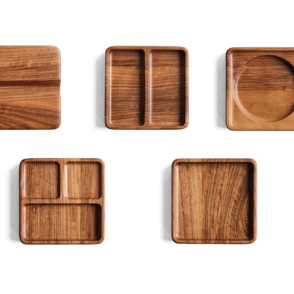 Beech Wood Desk Organizer, Handmade Wooden Organizer, Pen Holder, Scissors Holder, Phone Stand, Pen Holder, Minimalist Trays, Gift for Him
