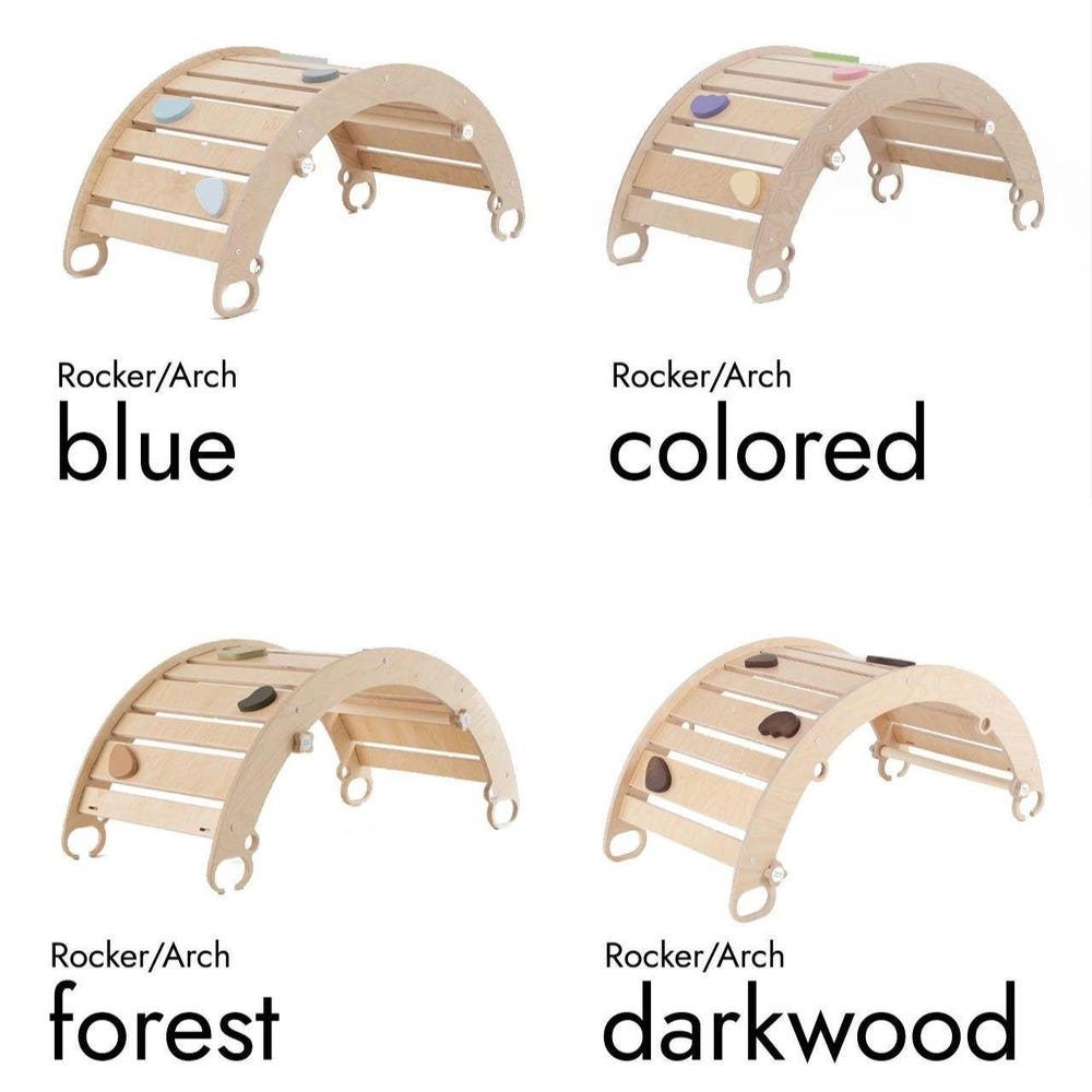 Climbing arch, climbing toy for children, rocker ramp, rocker-arch, rocker, Montessori toys, wooden rocker, climbing gym