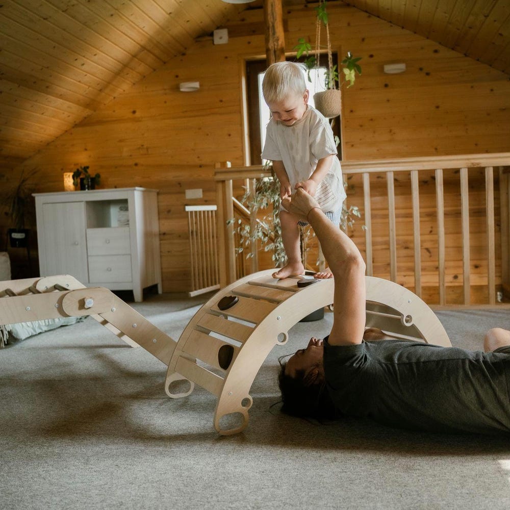 Climbing arch, climbing toy for children, rocker ramp, rocker-arch, rocker, Montessori toys, wooden rocker, climbing gym