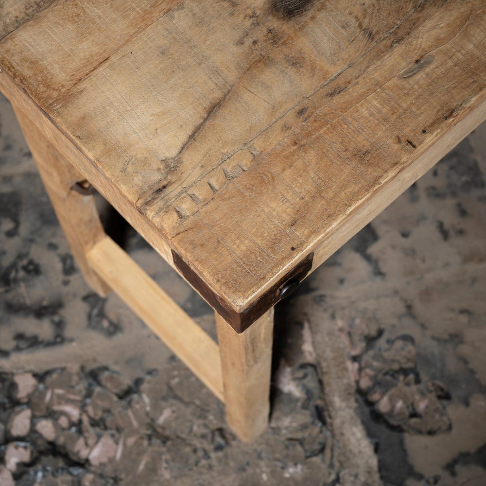 Vintage Reclaimed wood console table | Entryway console table | Antique finish folding table | Handmade Farmhouse Console Table.