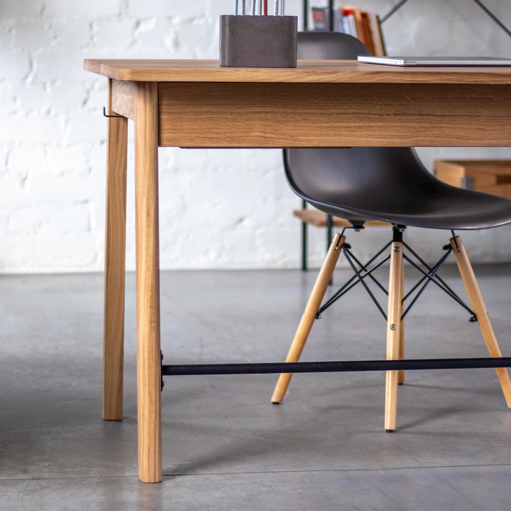 Computer Desk Oak Wooden Table Unique Solid Oak Wooden Farmhouse Table Writing Desk Office Table Oak Wooden Executive Home Office Furniture
