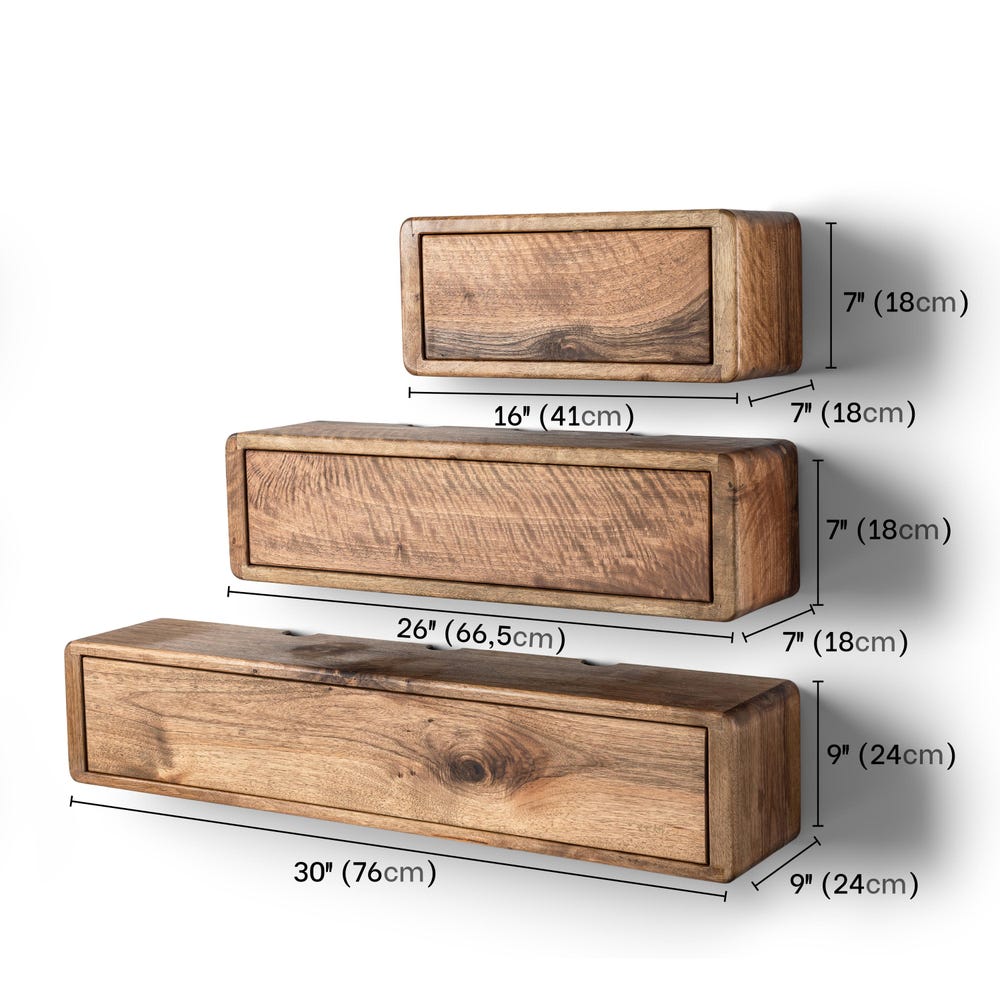 Walnut Cord Box, Storage Shelf and Cord Organizer, Wooden Cord Box for Wall, Floating Cable Box Shelf, Cable Management, Wood Cable Hider