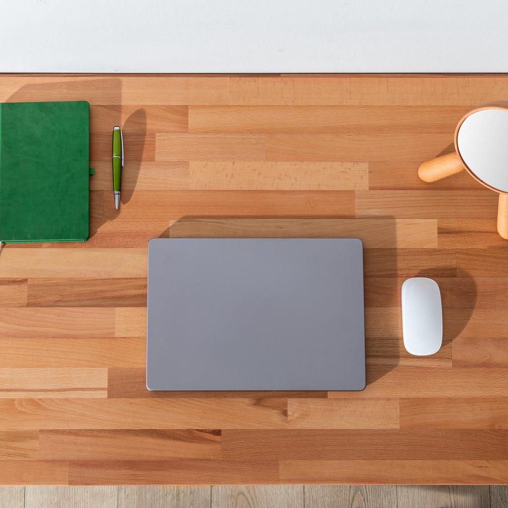 Space Saver Folding Floating Desk, Wooden Folding Table, Wall Mount Study Desk, Fold Down Dining Table, Murphy Desk, Home Office,Light Brown