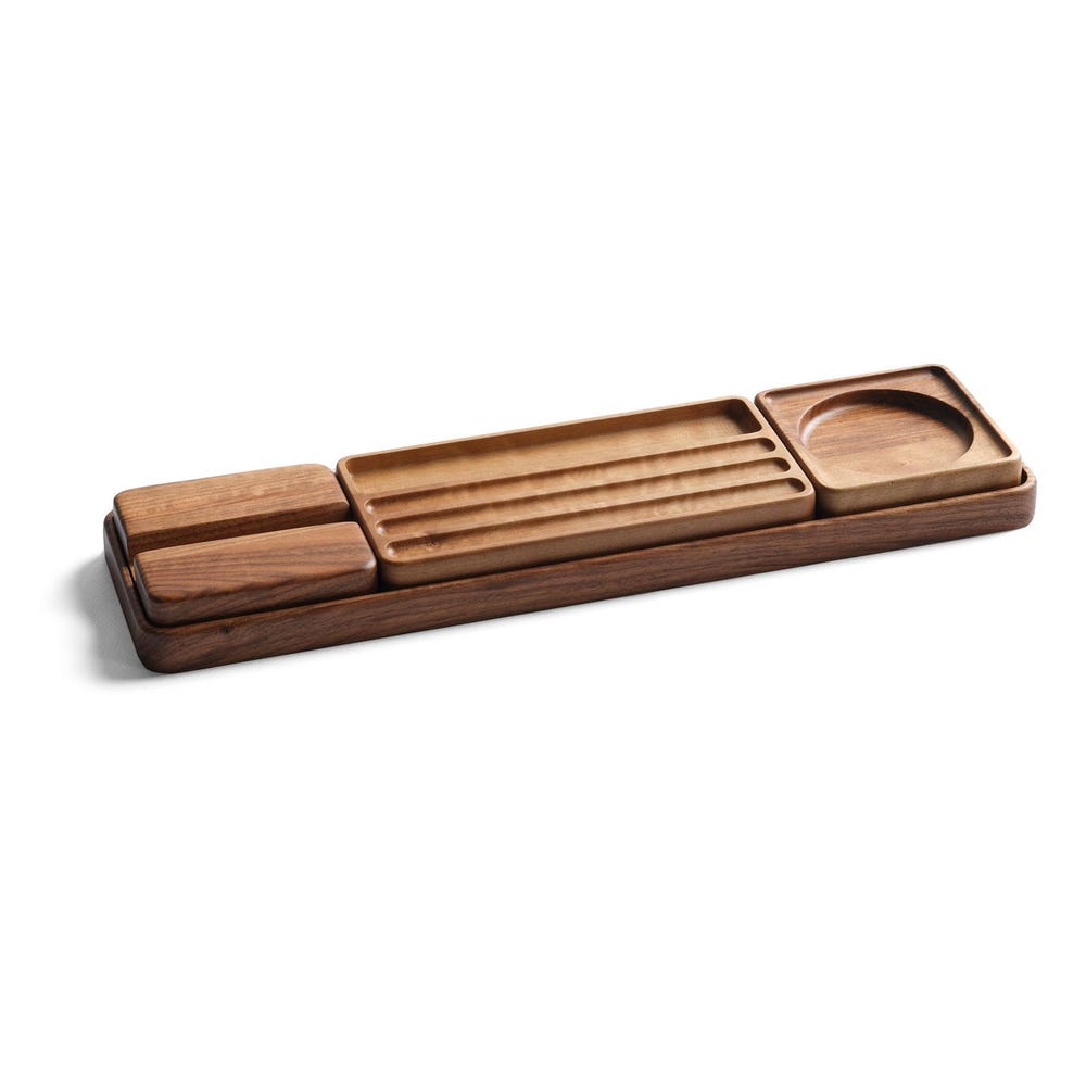 Wood Desk Organizer Set, Phone Stand, Customizable & Personalized Organizers