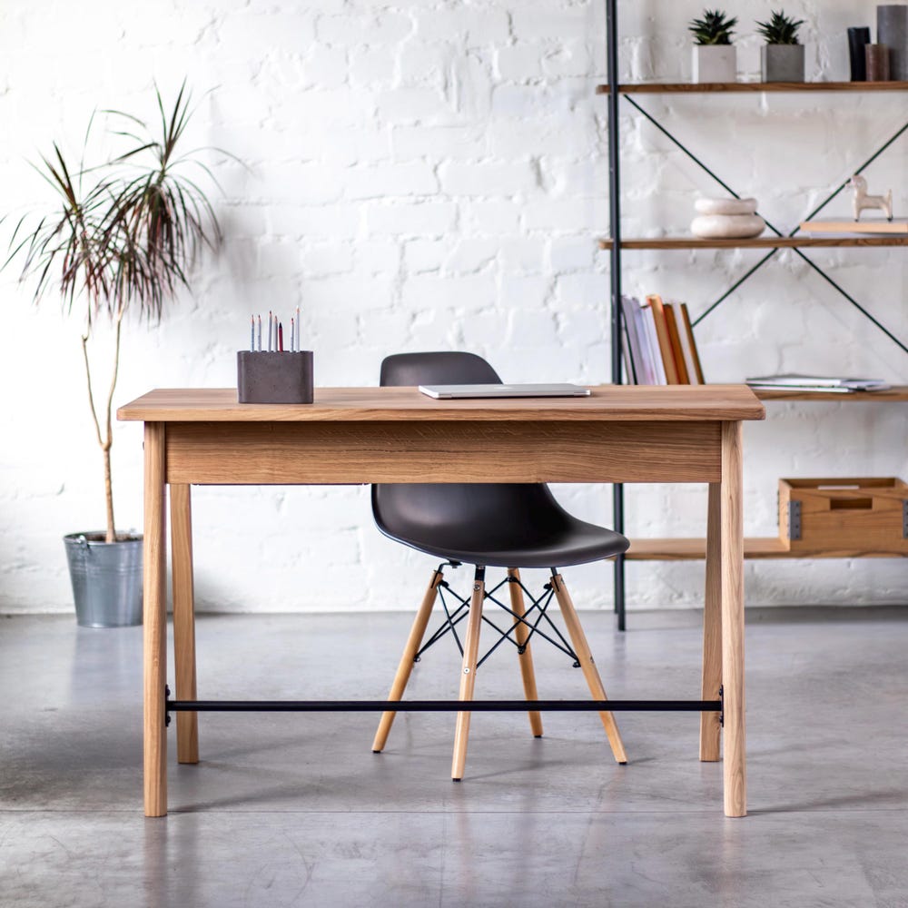 Computer Desk Oak Wooden Table Unique Solid Oak Wooden Farmhouse Table Writing Desk Office Table Oak Wooden Executive Home Office Furniture