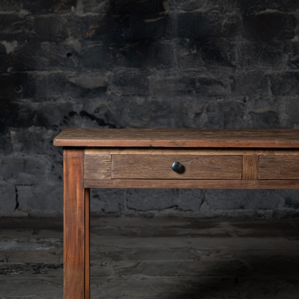 Vintage Weathered wood console table With Drawers | Farmhouse Console table | Antique Style Finish | Rustic entryway Console with Drawers
