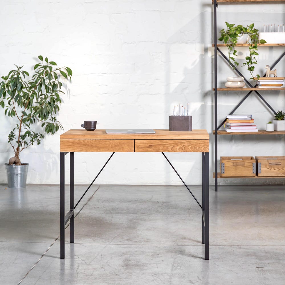 Computer Desk Mennen Oak Wooden Table Unique Writing Desk Solid Oak Wood Farmhouse Table Office Table Oak Mennen Wooden Executive Furniture