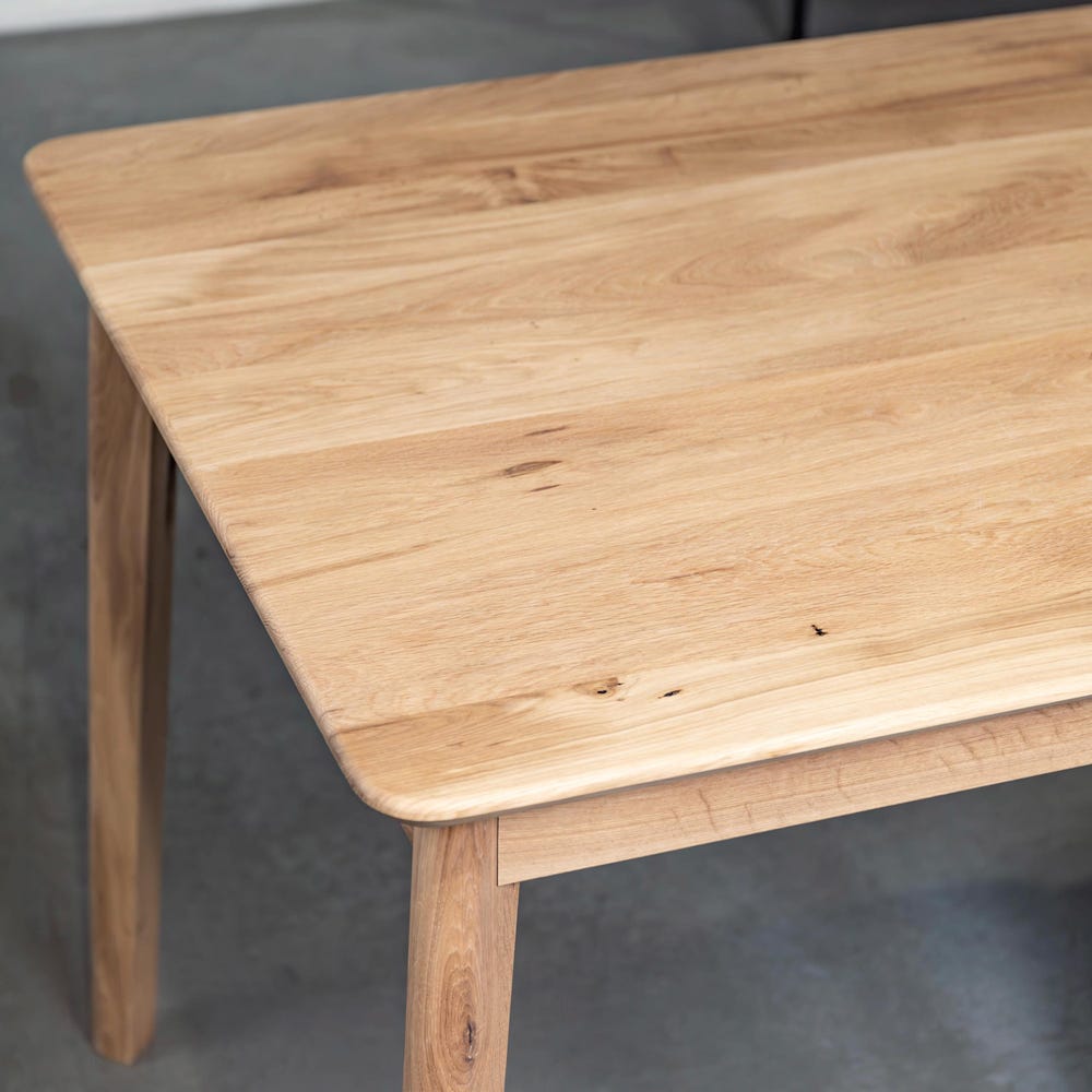 Wooden Dining Table Oulu Solid Oak Wooden Unique Dining Table Elegant Handmade Furniture Farmhouse Oak Solid Wooden Dining Room Table