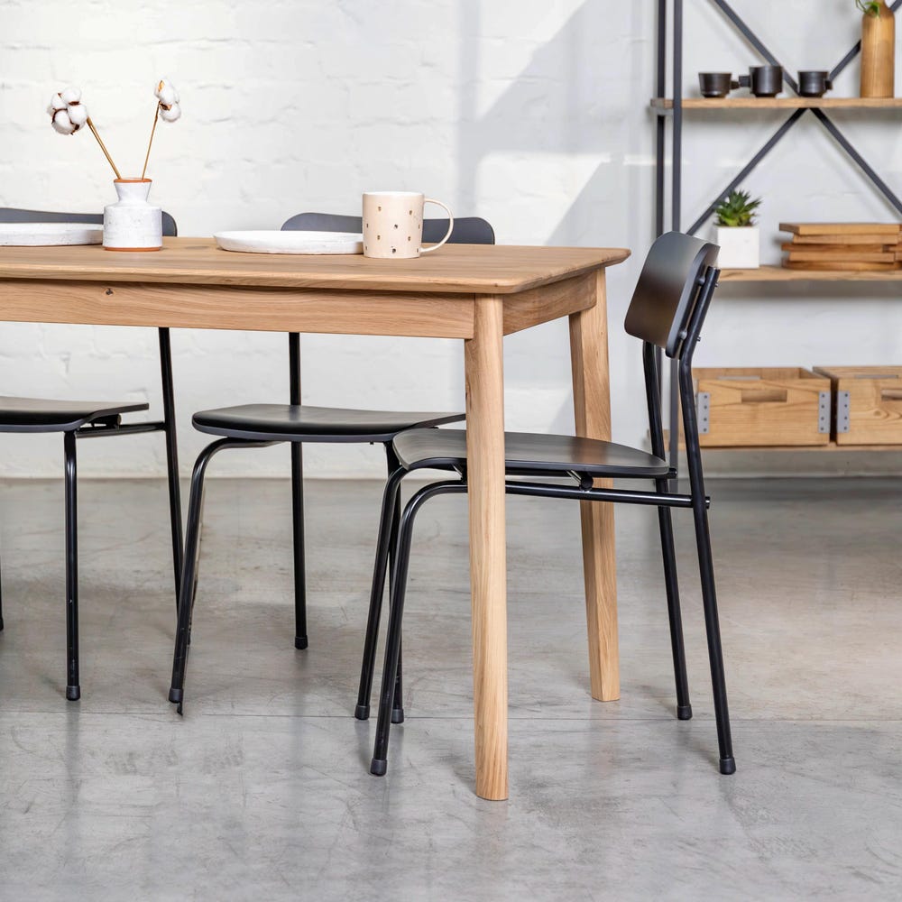Wooden Dining Table Oulu Solid Oak Wooden Unique Dining Table Elegant Handmade Furniture Farmhouse Oak Solid Wooden Dining Room Table
