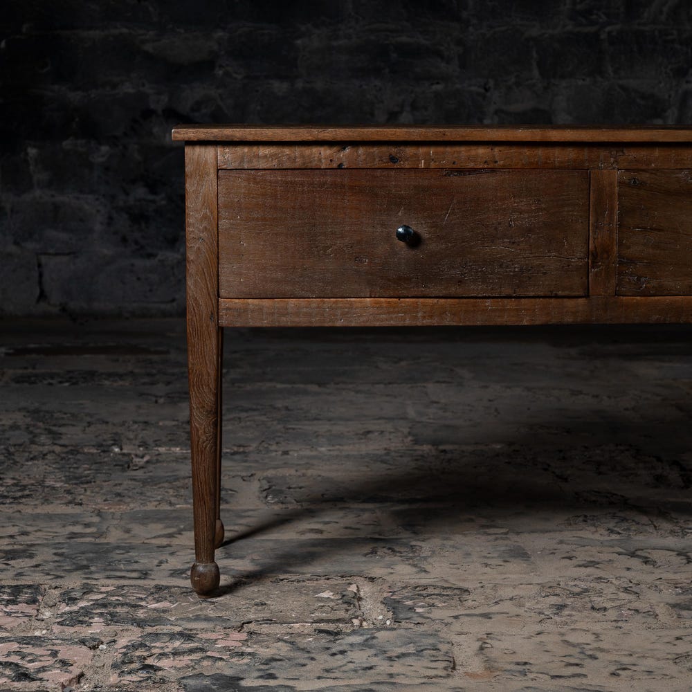 Vintage wooden console table with drawer | Reclaimed rustic wood drawer chest | Natural rustic finish | Entry way, Living room console