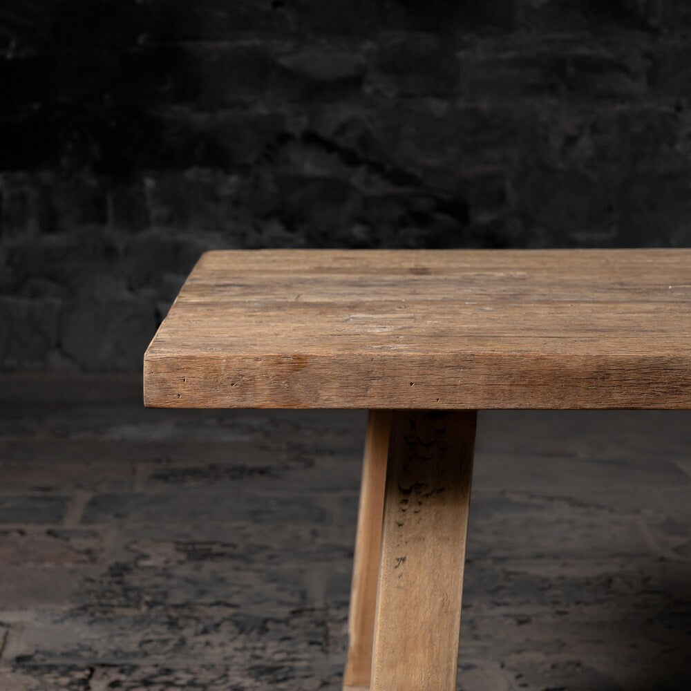 Vintage Reclaimed weathered wood dining table | Kitchen and Dining | Salvaged wood dining | Rustic Bleach finish | Farmhouse dining Table .