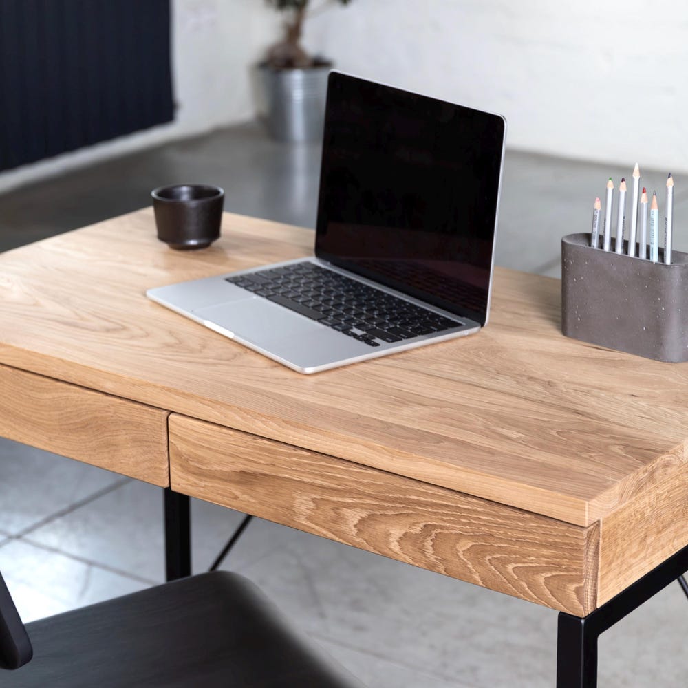 Computer Desk Mennen Oak Wooden Table Unique Writing Desk Solid Oak Wood Farmhouse Table Office Table Oak Mennen Wooden Executive Furniture