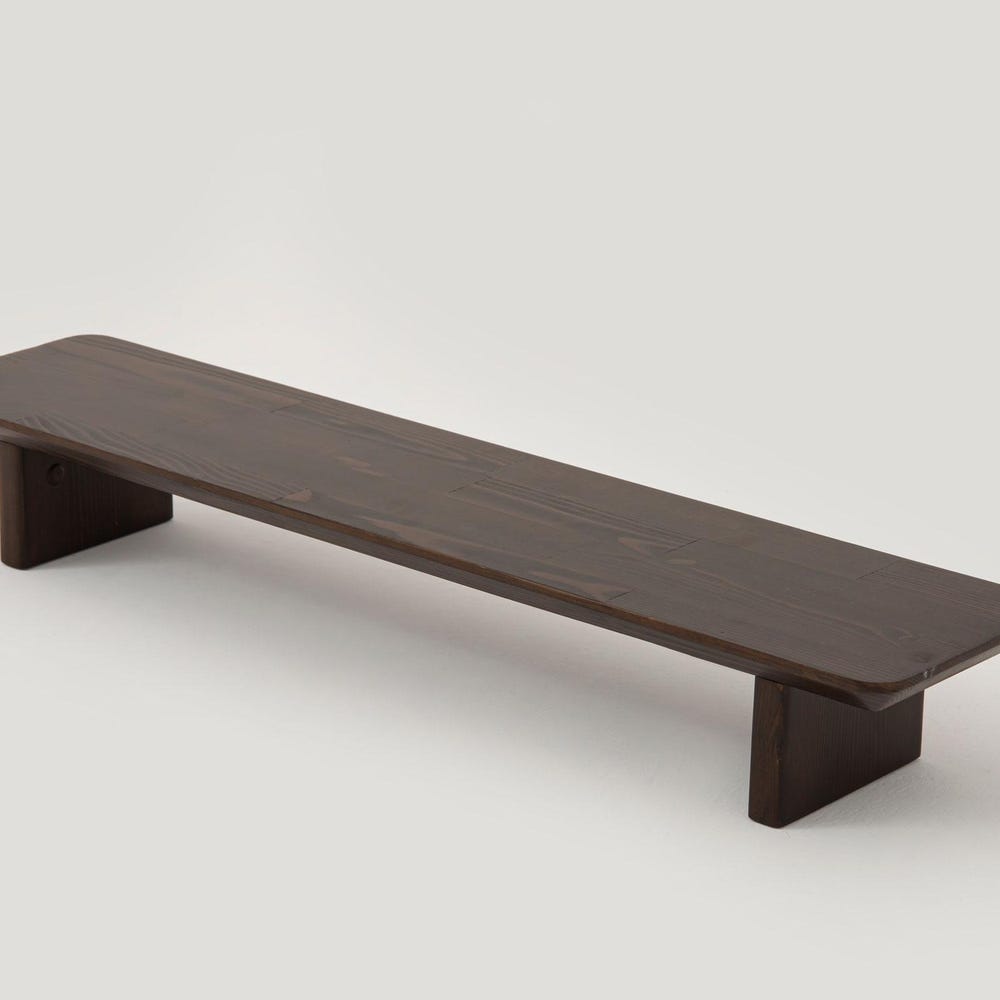 Spruce Wooden Monitor Stand, Custom Size Desk Riser, 38 Inch Wood Screen Riser, Office Desk Monitor Stand, Personalizable Gift