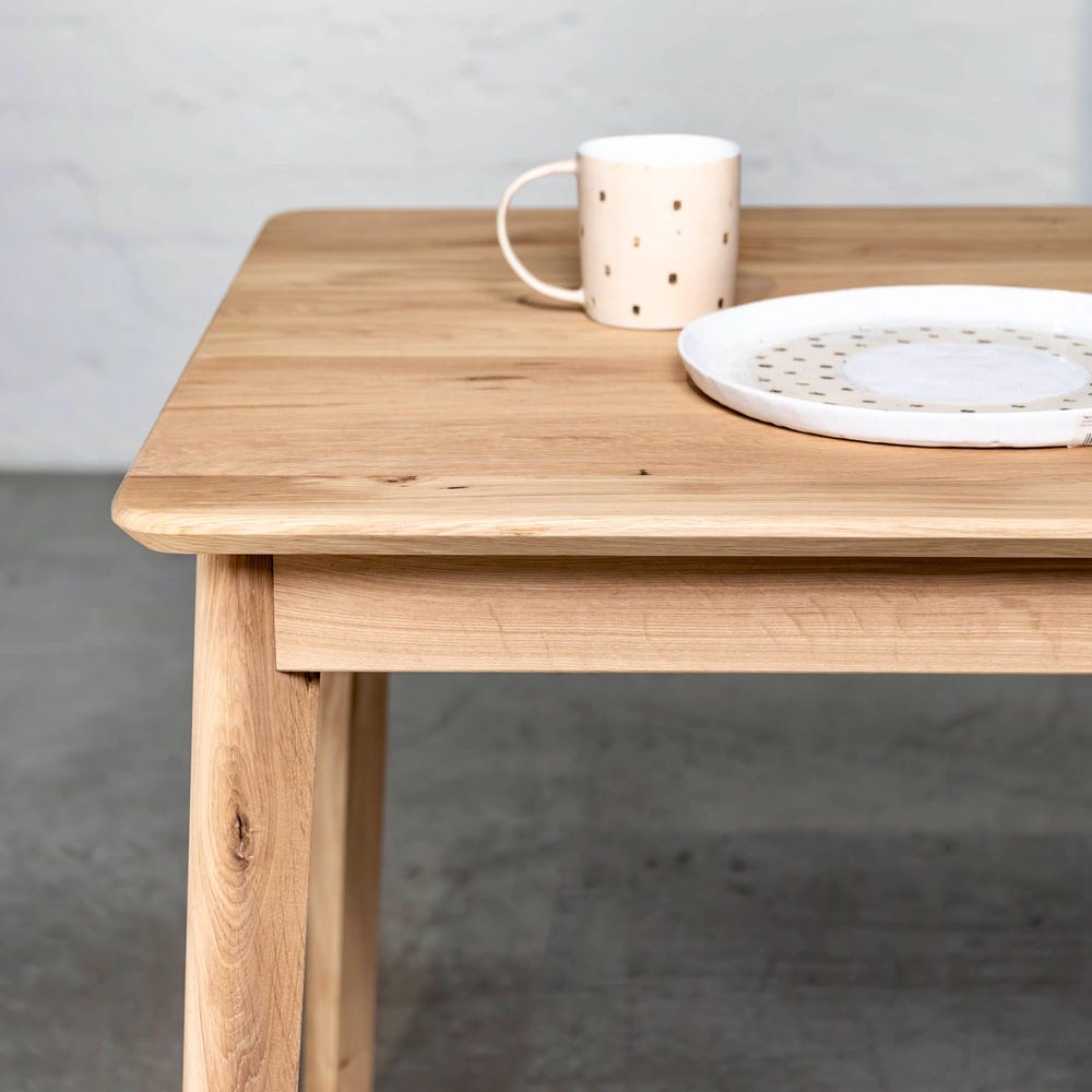 Wooden Dining Table Oulu Solid Oak Wooden Unique Dining Table Elegant Handmade Furniture Farmhouse Oak Solid Wooden Dining Room Table