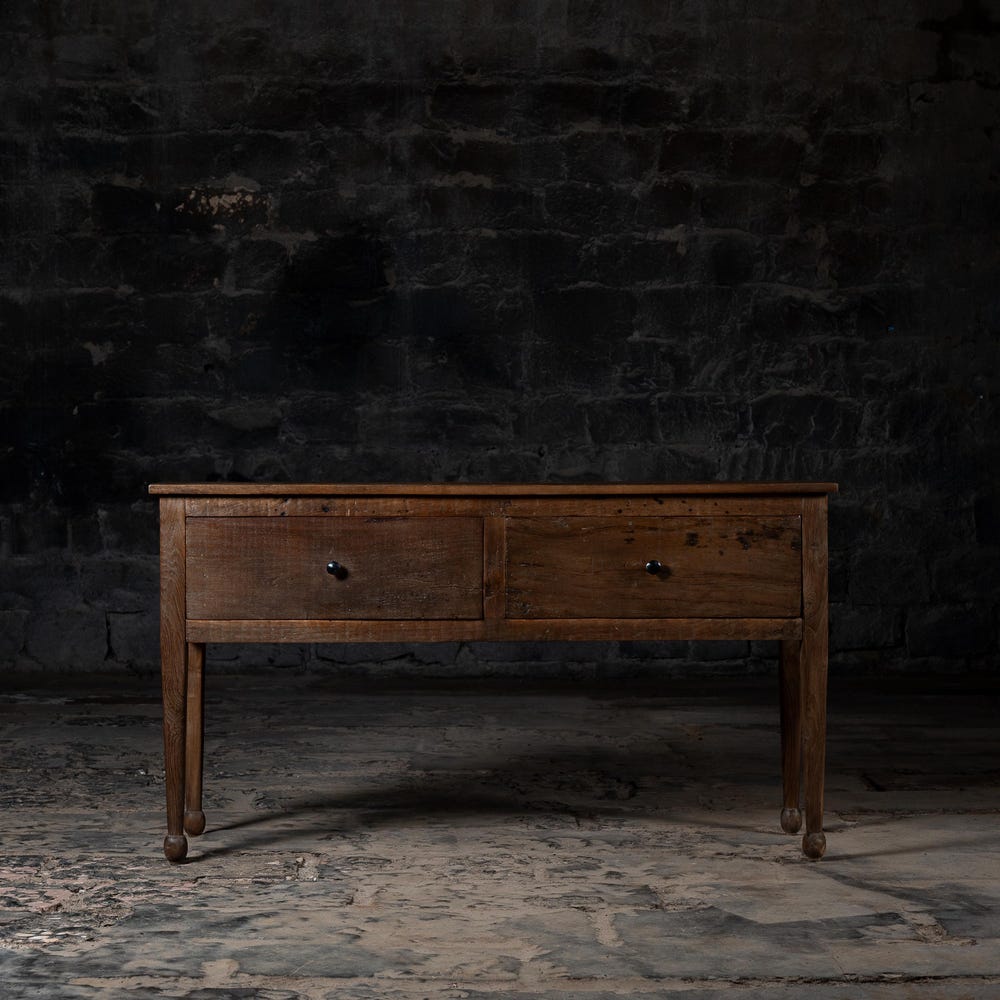 Vintage wooden console table with drawer | Reclaimed rustic wood drawer chest | Natural rustic finish | Entry way, Living room console
