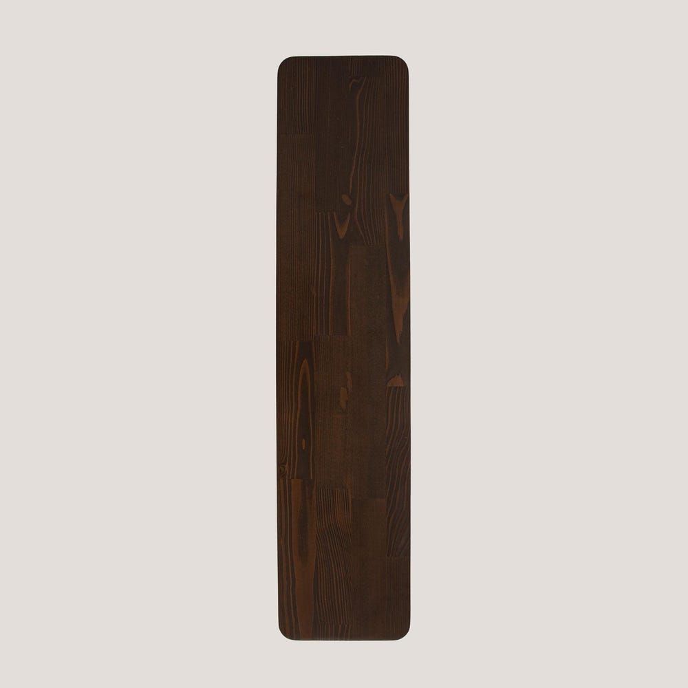 Spruce Wooden Monitor Stand, 31 Inch Wood Screen Riser, Customizable Wooden Monitor Stand, Dark Colored Wood Monitor Stand, Gift
