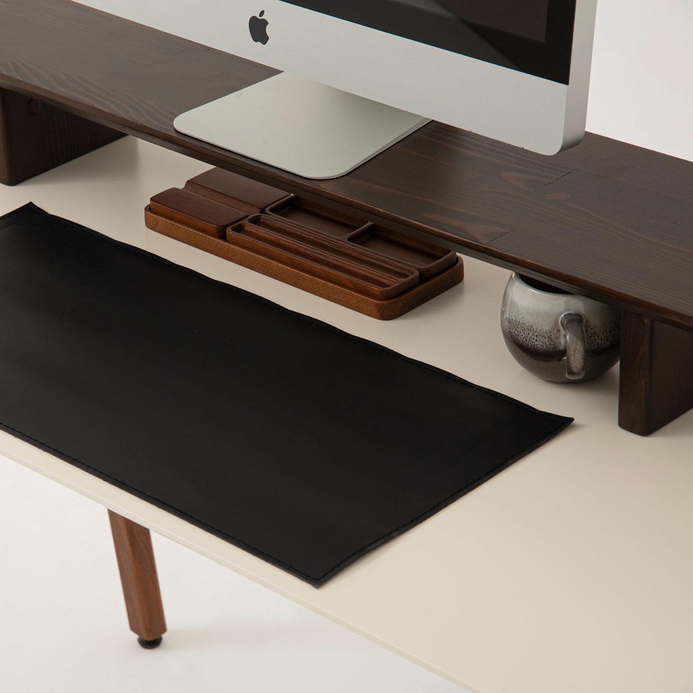 Spruce Wooden Monitor Stand, Custom Size Desk Riser, 38 Inch Wood Screen Riser, Office Desk Monitor Stand, Personalizable Gift