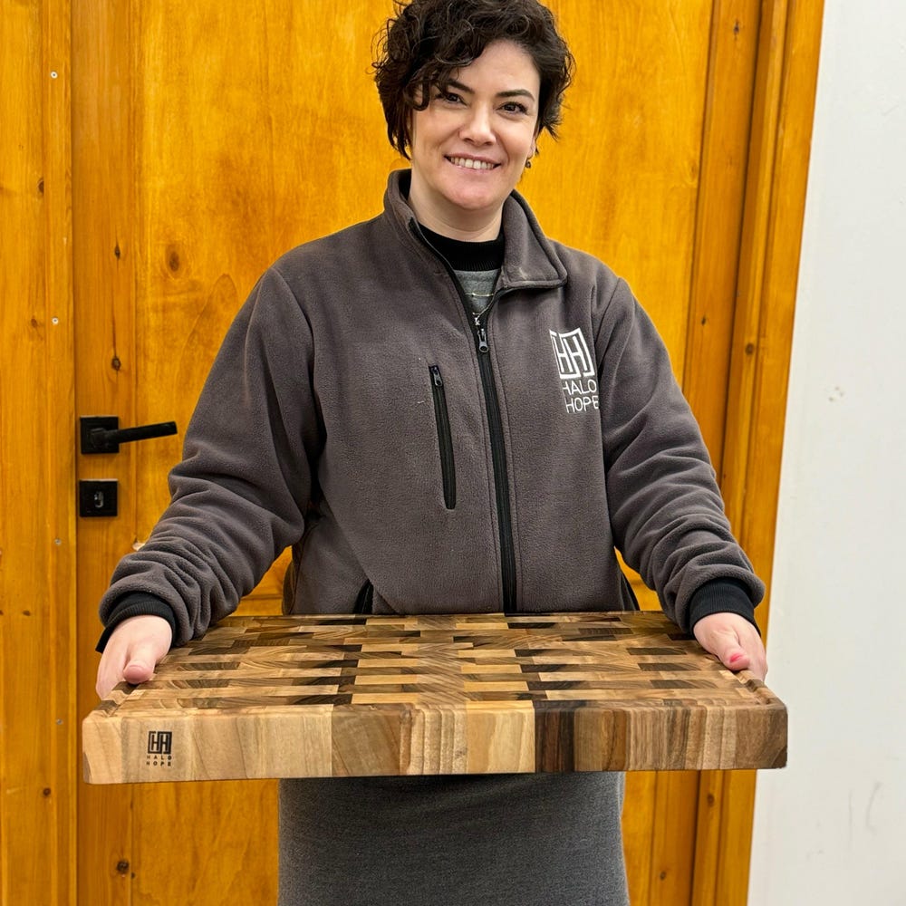 Walnut Cutting Board Double Sided, End Grain Butcher Block, Reversible Chopping Board, 1.50" and 2.00” Thickness, Mother's Day Gift