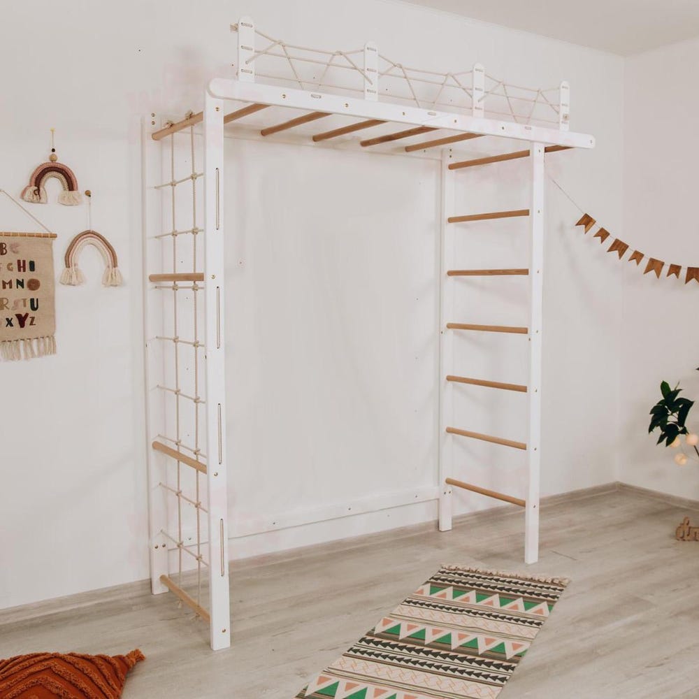 88x78" Swedish Ladder with accessories, Indoor Climbing Gym, Soft Play Equipment, Montessori Soft Play Blocks, Foam Climbing