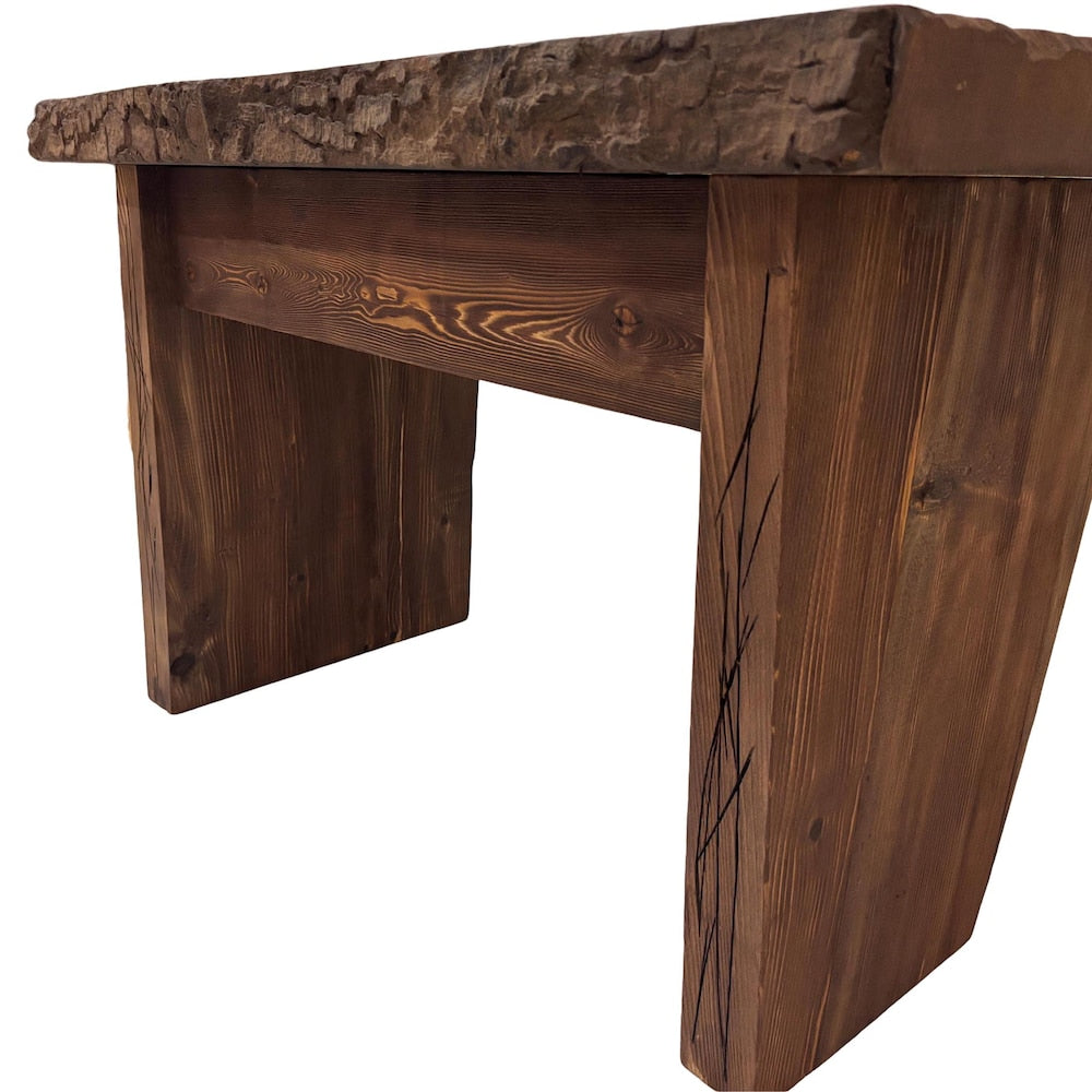 Custom Handmade Rustic Wooden Bathroom Vanity - Farmhouse Style Sink Shelf with Live Edge Reclaimed Handcrafted cabinet Wood Country Style