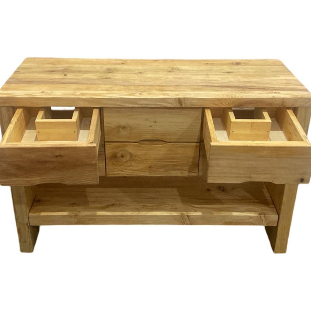 Custom Handmade Rustic Wooden Bathroom Vanity - Farmhouse Style Sink Shelf with Live Edge Reclaimed Handcrafted cabinet Wood Country Style
