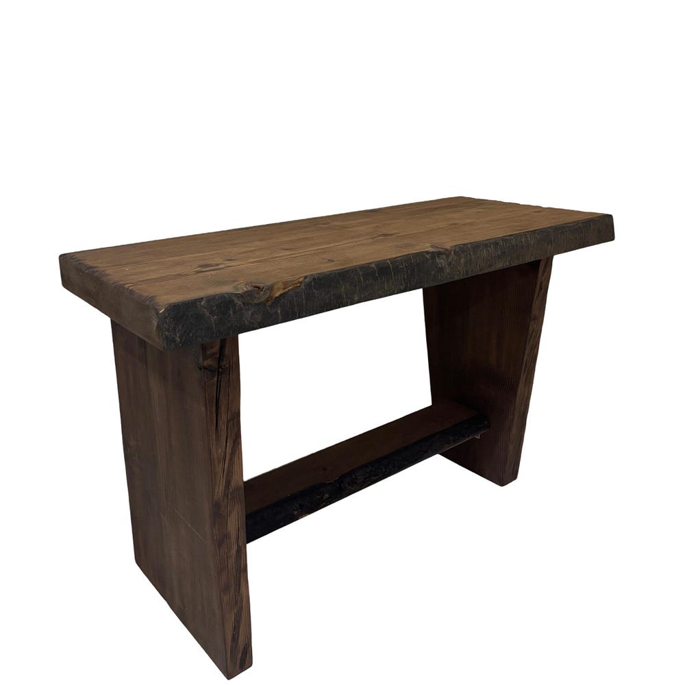 Custom Handmade Rustic Wooden Bathroom Vanity - Farmhouse Style Sink Shelf with Live Edge Reclaimed Handcrafted cabinet Wood Country Style