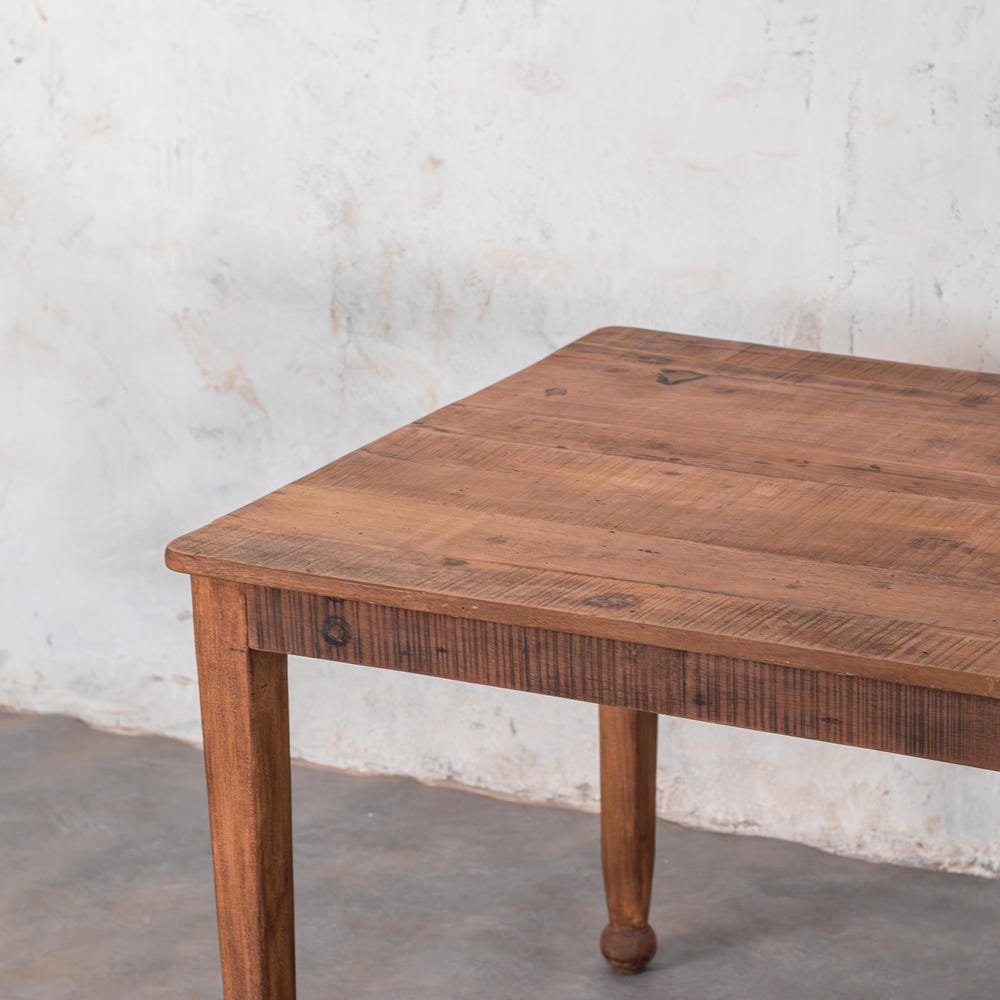 Barnwood Breeze Dining table | Kitchen Dining table | Vintage Farmhouse table  | Carved Legs | Customizable | Reclaimed wood | Tapper Legs