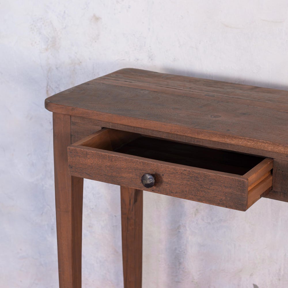 Barnwood Breeze Console table with drawers | Living Room  storage console  | Entryway Console  | Carved Legs | Customizable | Reclaimed wood