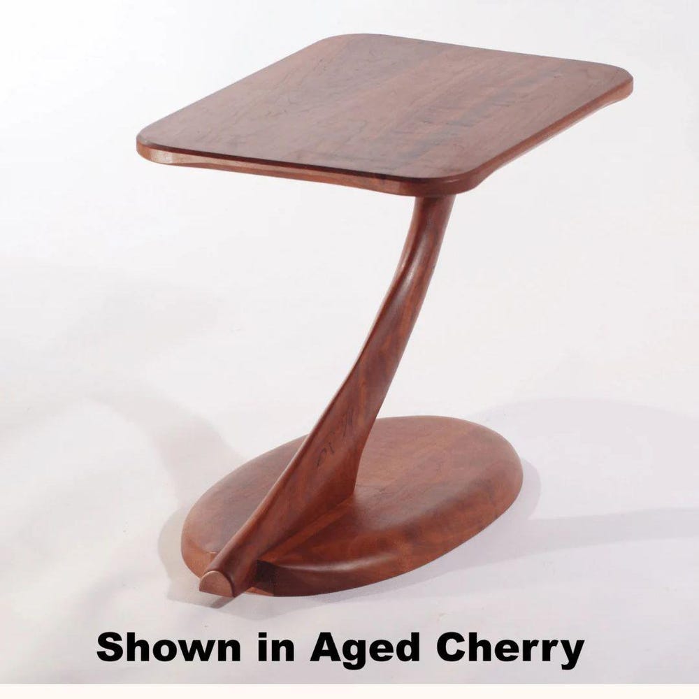 Cantilever Side Table | CHERRY QUICKSHIP | Mid Century Modern Side Table | Modern Night Stand | Wood Side Table and End Table