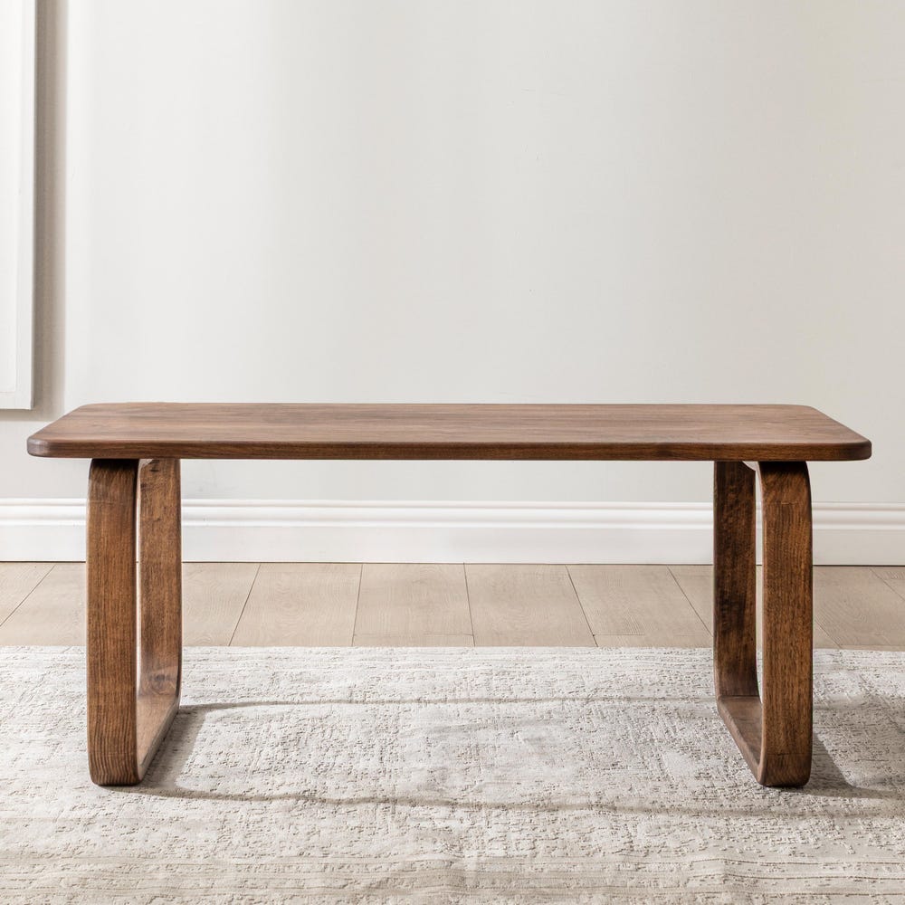 Solid Walnut Coffee Table, Handmade Wooden Coffee Table, Modern Minimalist Design, Unique Sculptural Legs, Mid-Century Style, Luxury Design