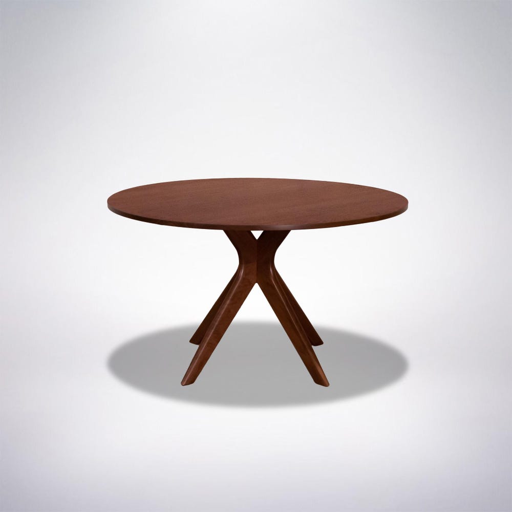 Strata Round Dining Table - Handcrafted Solid Wood Dining Table