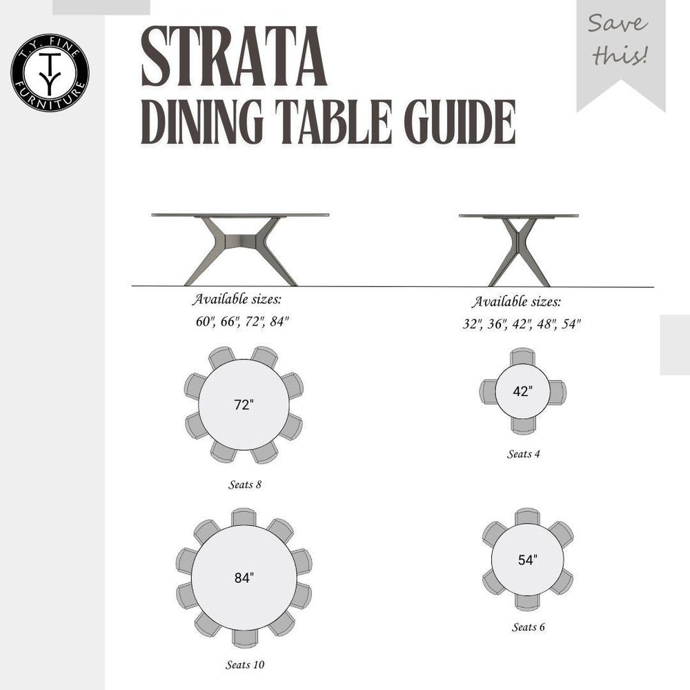 Strata Round Dining Table - Handcrafted Solid Wood Dining Table
