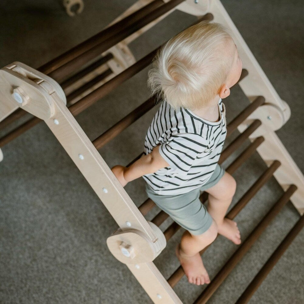 DARK CLIMBER, modifiable triangle, Montessori, climbing, toddler triangle, climbing triangle, transformable triangle.