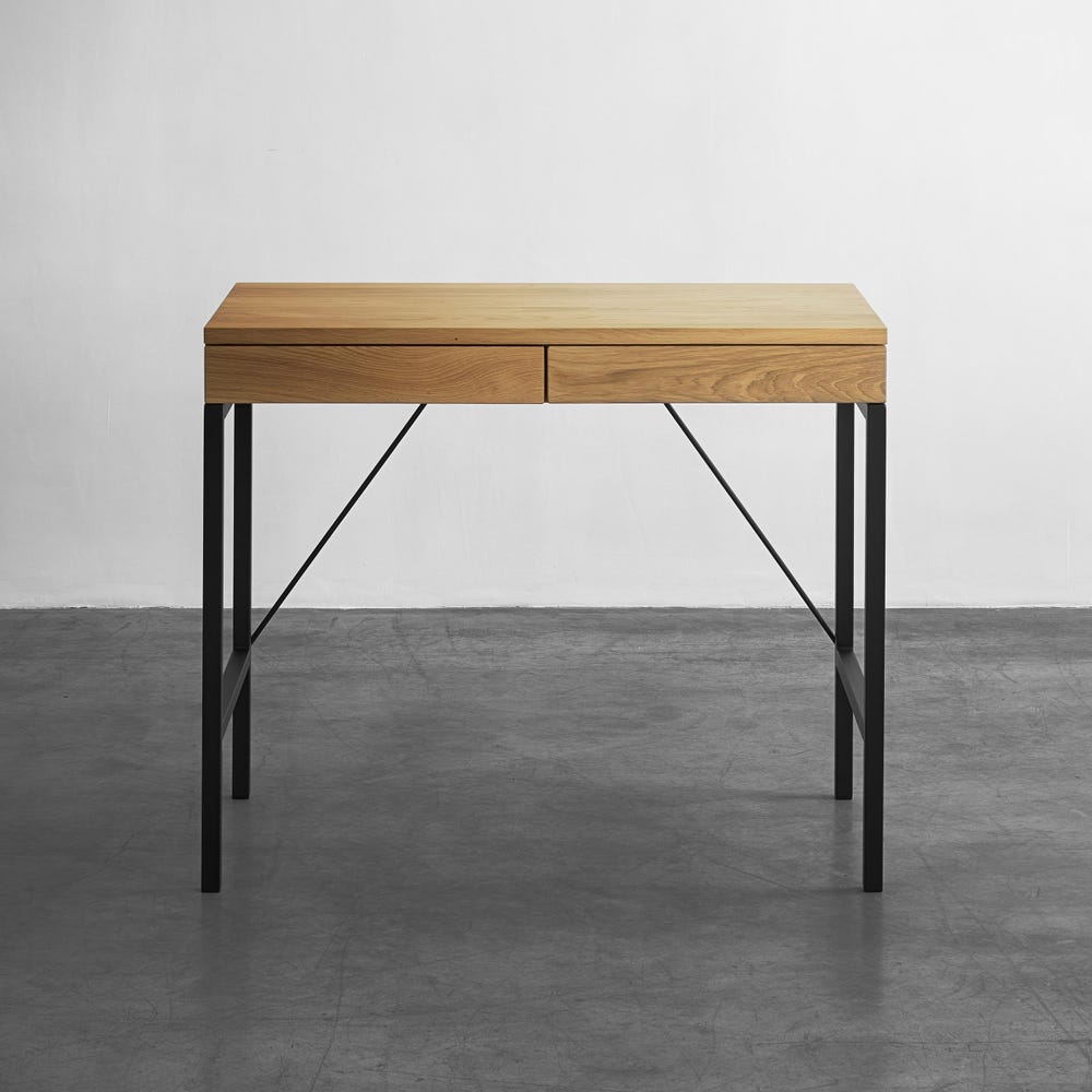 Scandinavian Decor Desk Mennen Wooden Solid Oak Table Modern Wood Small Computer Table Wooden Scandinavian Oak Handmade Table Furniture