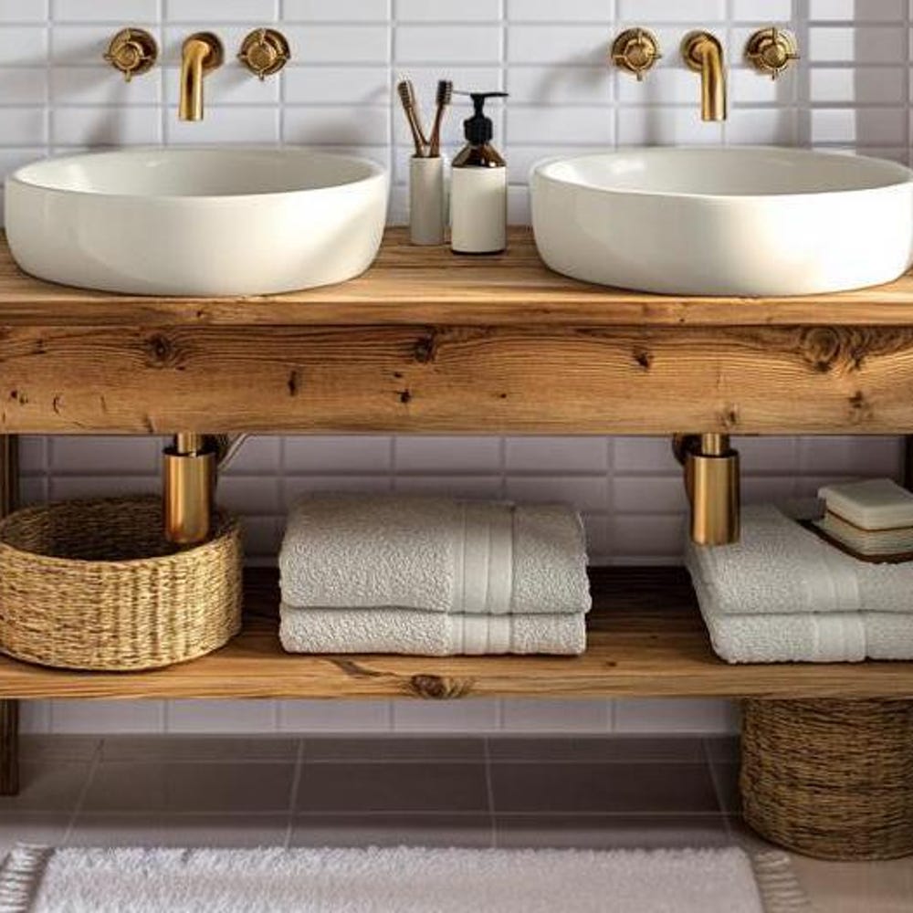 Custom Handmade Rustic Wooden Bathroom Vanity Handcrafted Bathroom Vanity Live Edge Bathroom Vanity Barnwood Reclaimed Wood Countertop