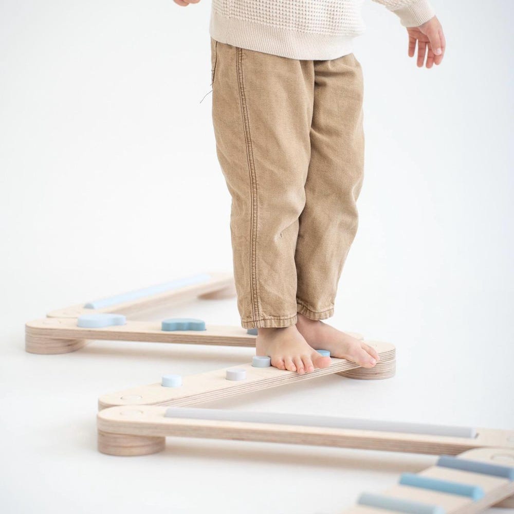 Wooden balance beam set from 6, wooden balance toy, Montessori balance board, kids gift,  double-sided balance beams, kids balance beam