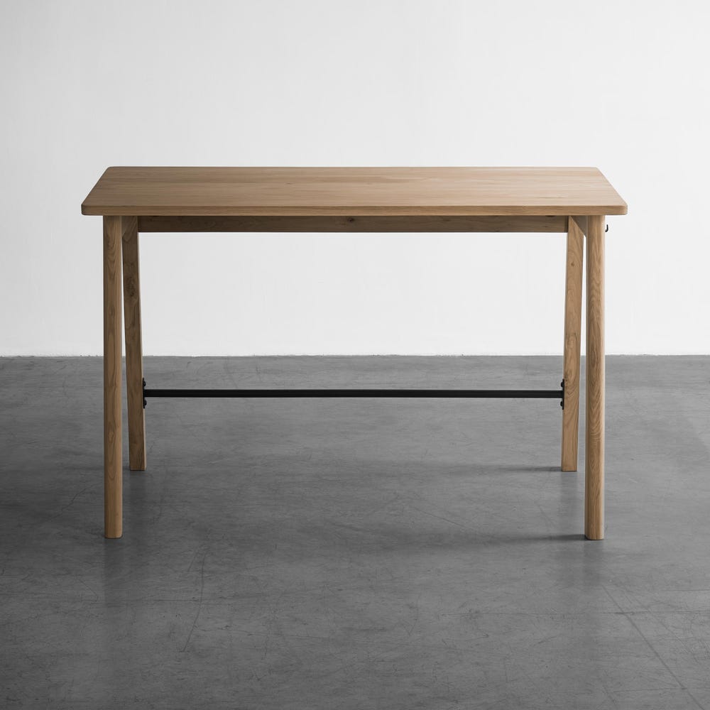 Computer Desk Oak Yotsa without Drawer Modern Mid Century Decor Wooden Solid Writing Desk Handmade Scandinavian Decor Wooden Oak Study Desk
