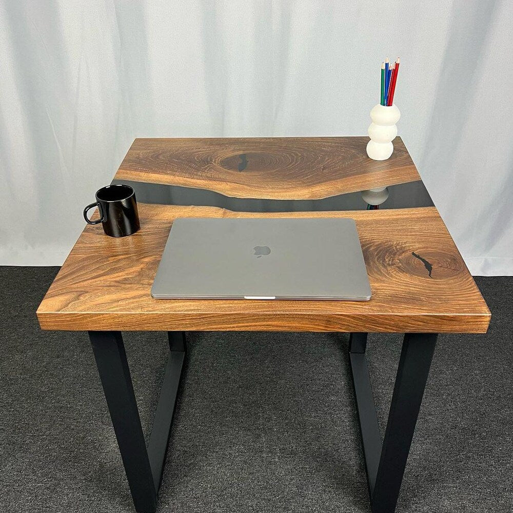 Epoxy TableTop ,Luxury dining Table, sofa, Side center table top Live Edge Walnut Table, Custom Order, Epoxy Resin River Table, Natural Wood