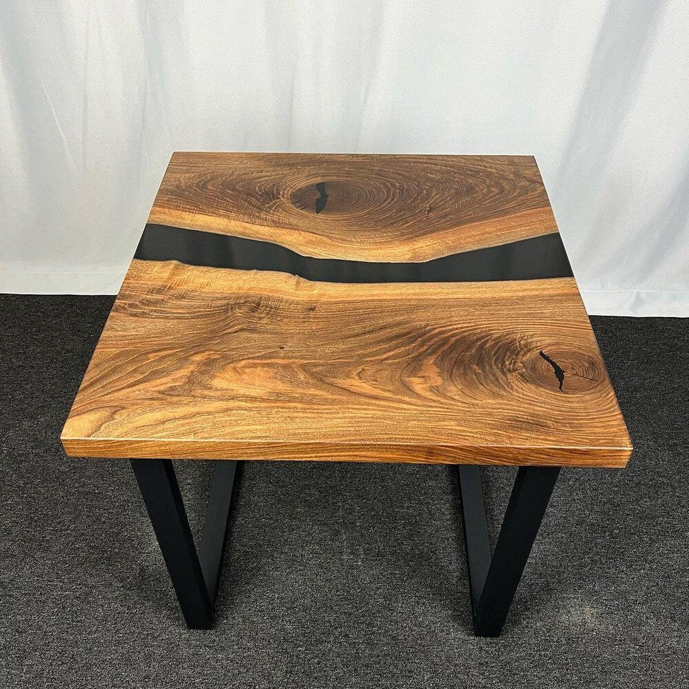 Epoxy TableTop ,Luxury dining Table, sofa, Side center table top Live Edge Walnut Table, Custom Order, Epoxy Resin River Table, Natural Wood