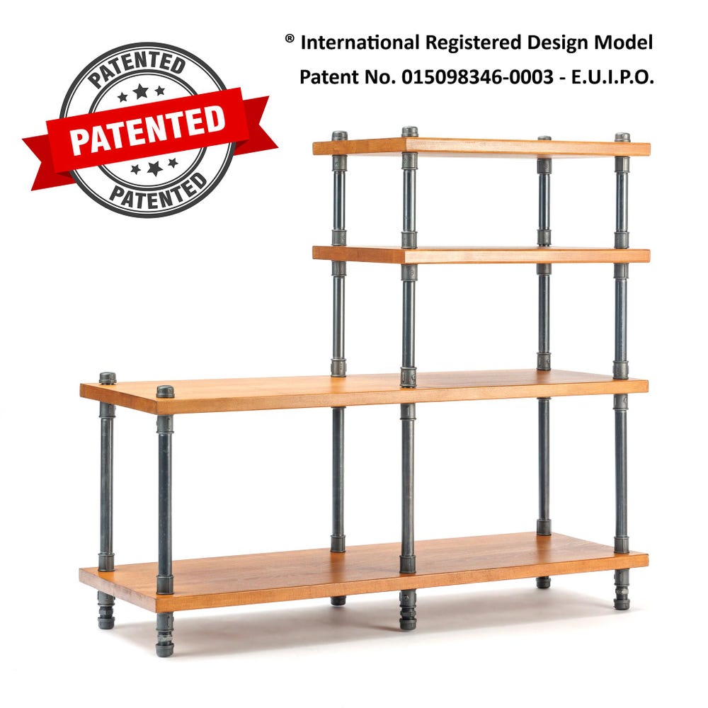 3 in 1 Industrial pipe stand, Vinyl  storage, Record storage, Record cabinet, Record player console